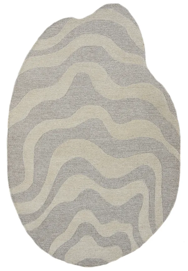 Artisan Design Hand Tufted Abstract Textured Wool Area Rug