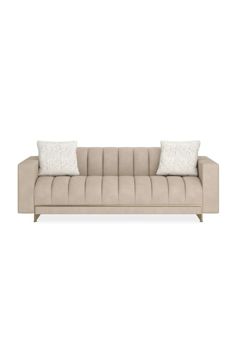 Channel-Tufted Tufted Sofa