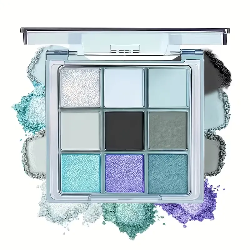 Cool Tone Glitter Eyeshadow Palette