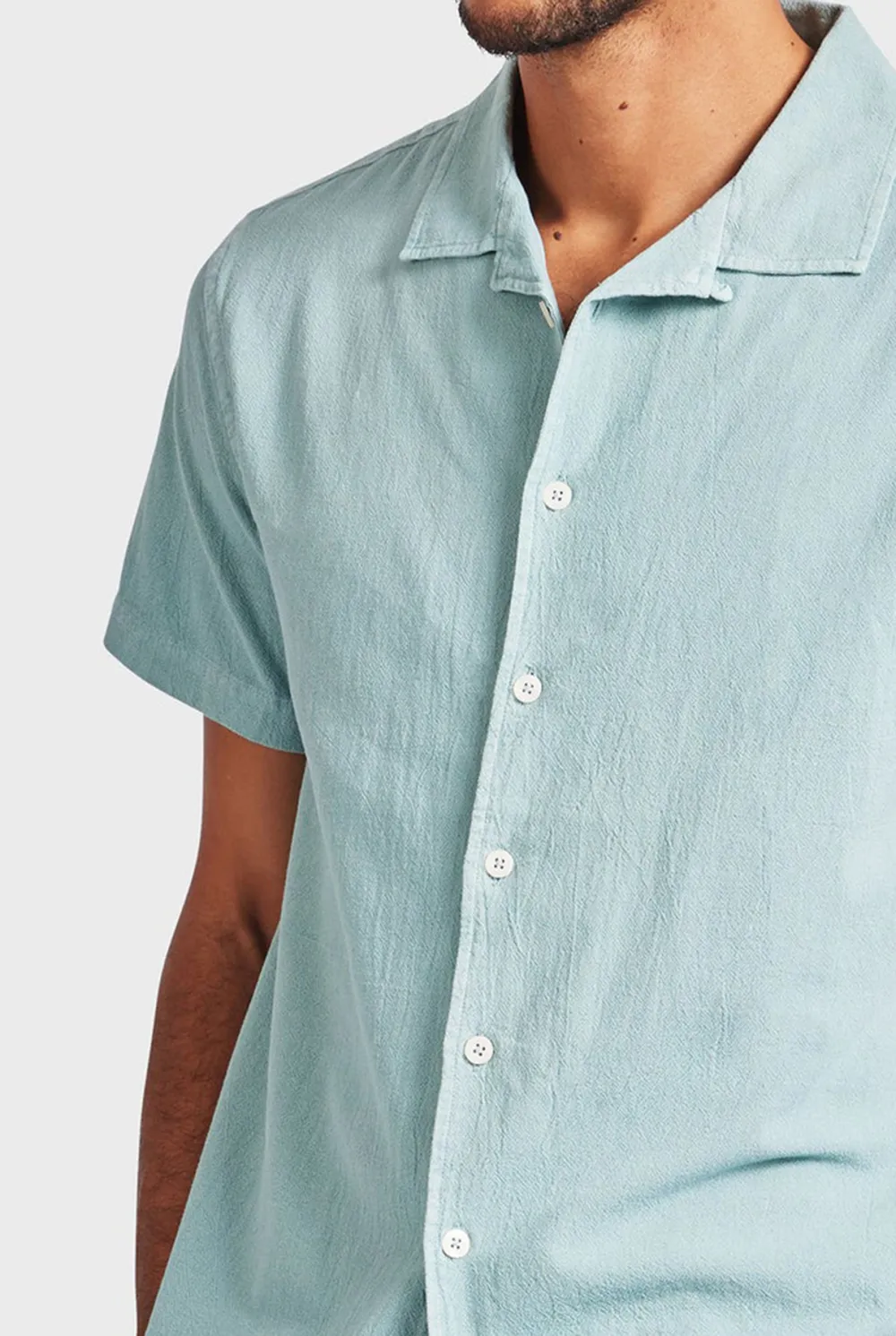 Oversized Linen Short Sleeve Button Down Shirt