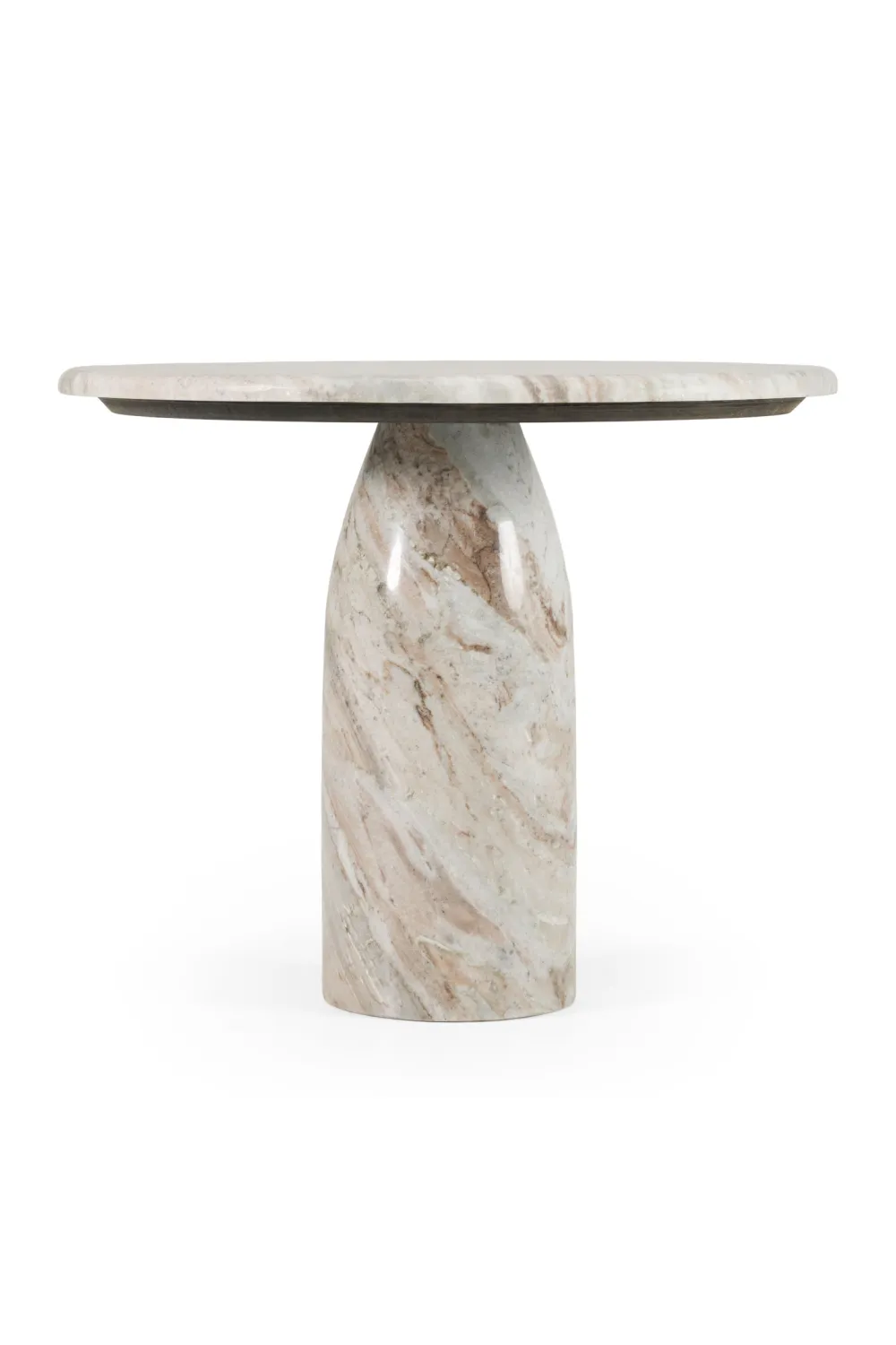 Rounded Marble Round Coffee Table