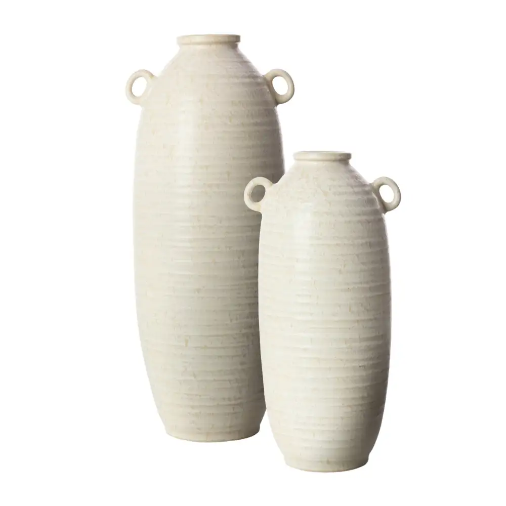 Glazed Ceramic Vase Set