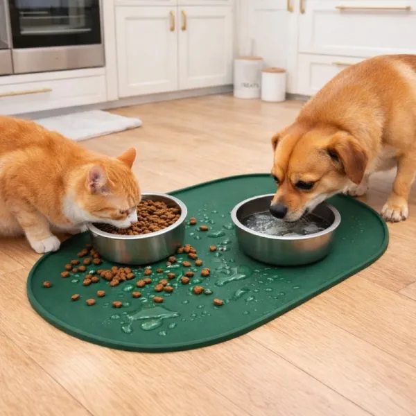 Oval Silicone Pet Food Mat