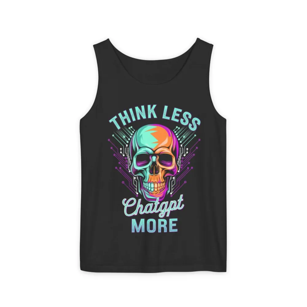 Skull Artwork Racerback Tank Top