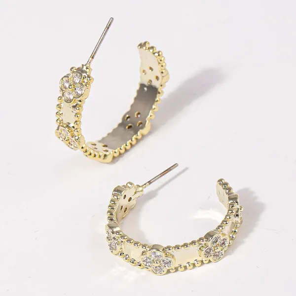 Graceful Statement Hoop Earrings