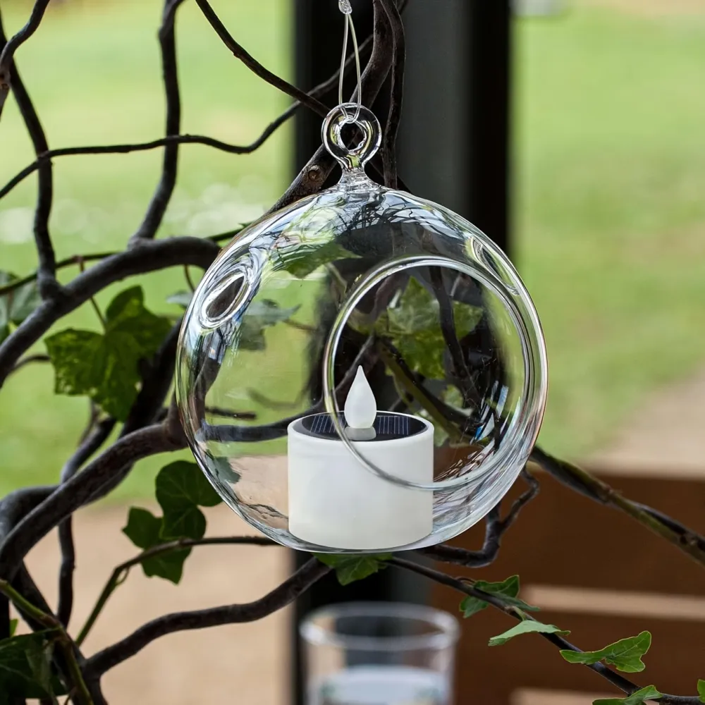 3 Pcs Waterproof Solar Candle Lamp