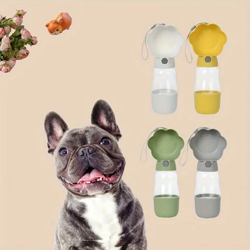 2-in-1 Portable Dog Water & Food Bottle