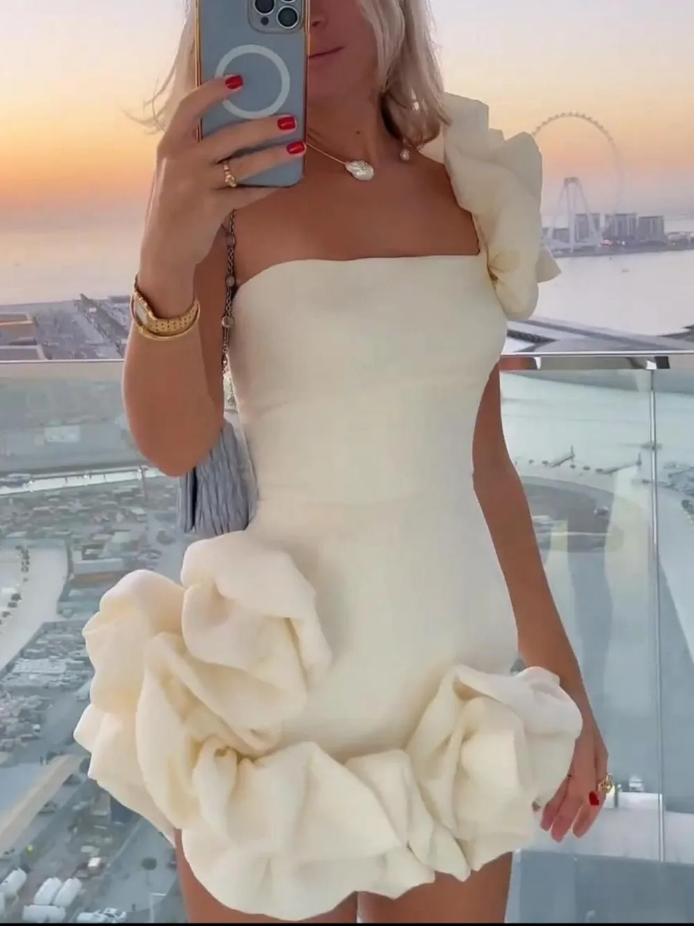 Lightweight Feel Ruffle Mini Dress