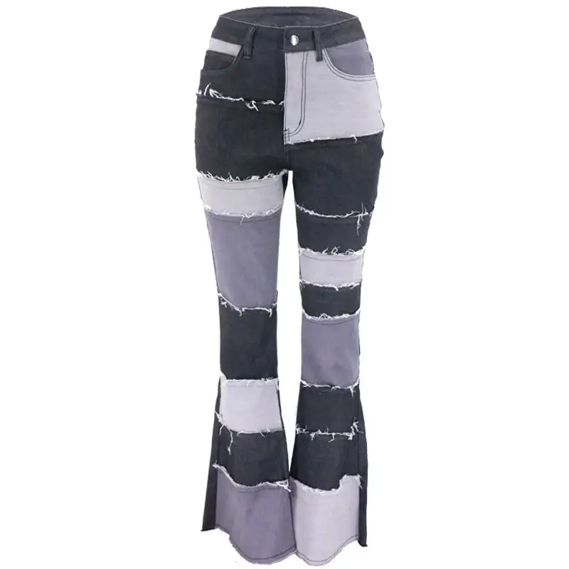 High Waist Skinny Fitted Flare Jeans