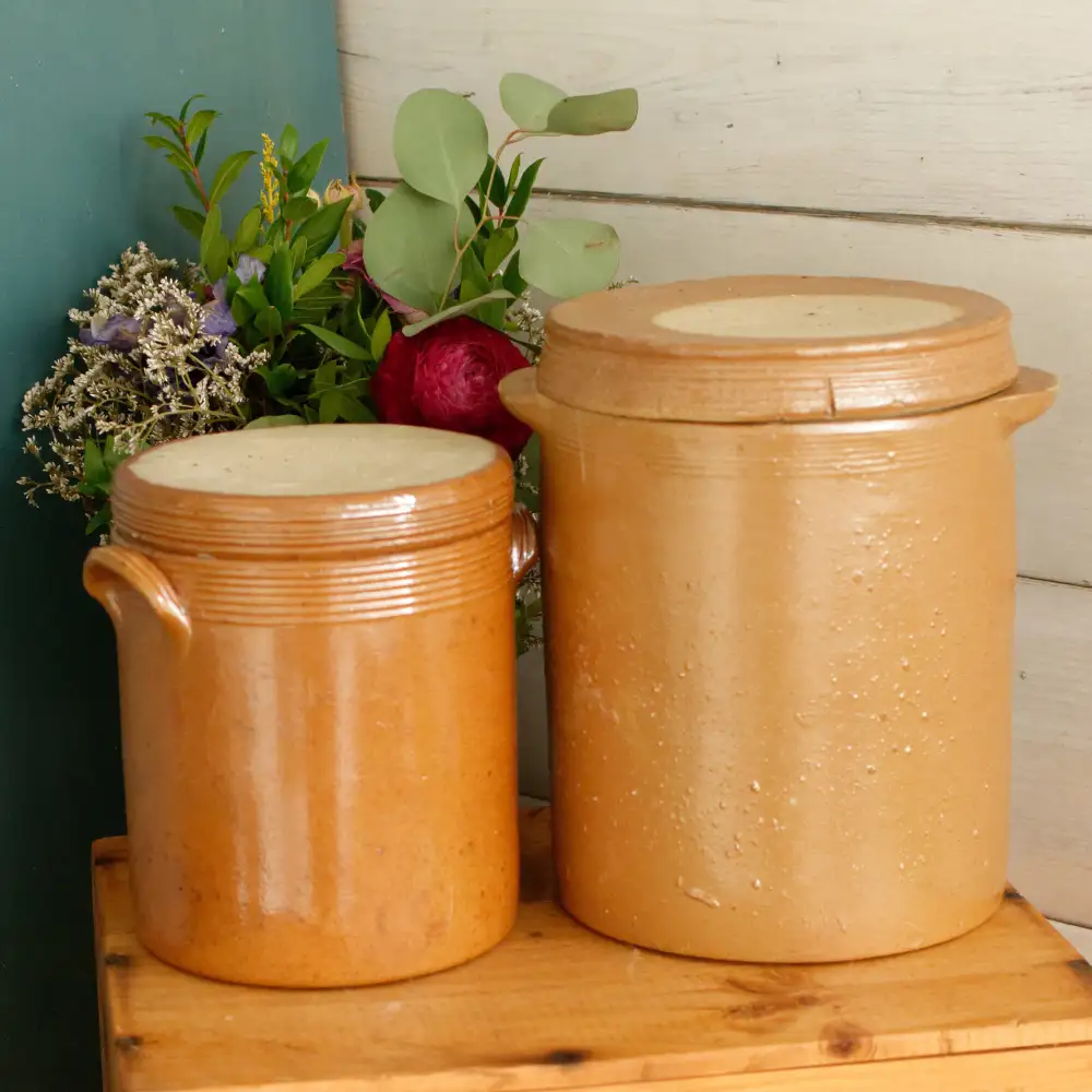 Distinctive Stoneware Storage Piece