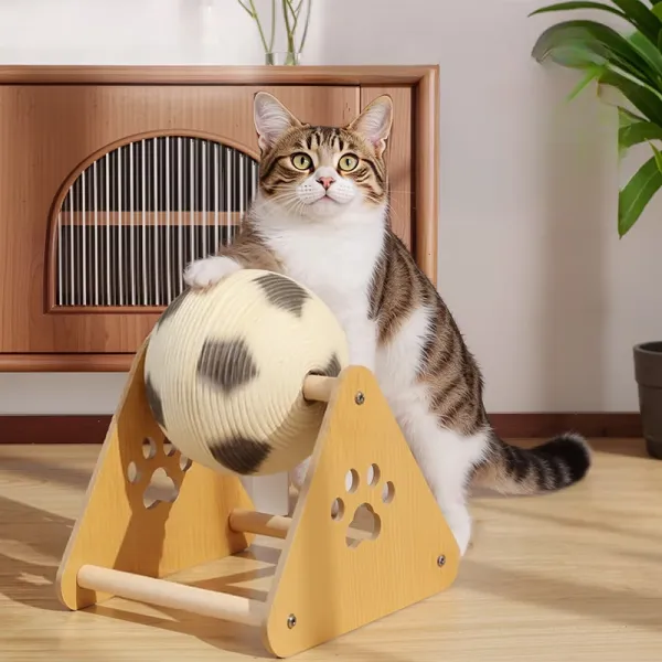 Soccer Style Cat Scratching Ball Toy