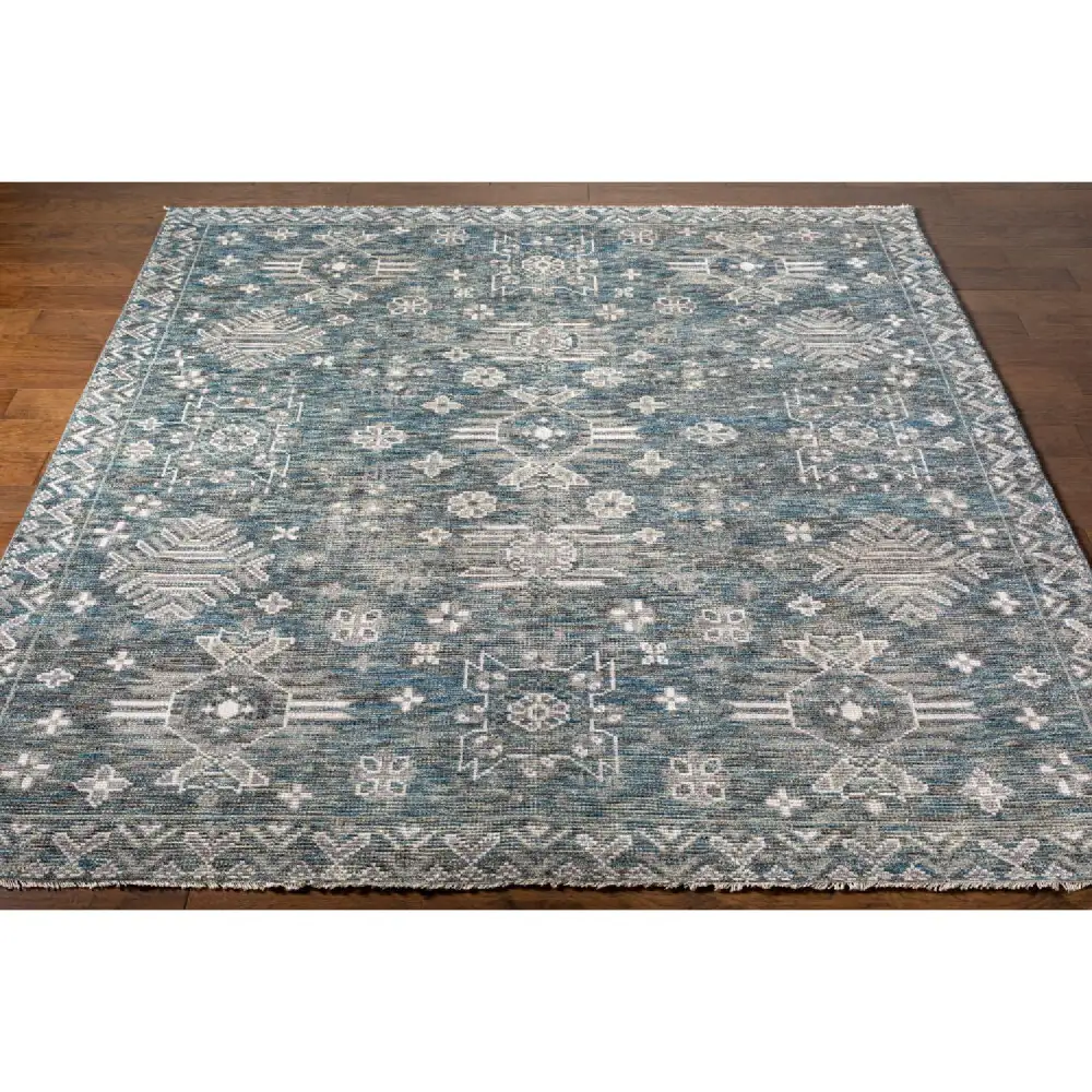 Patterned Wool Viscose Carpet