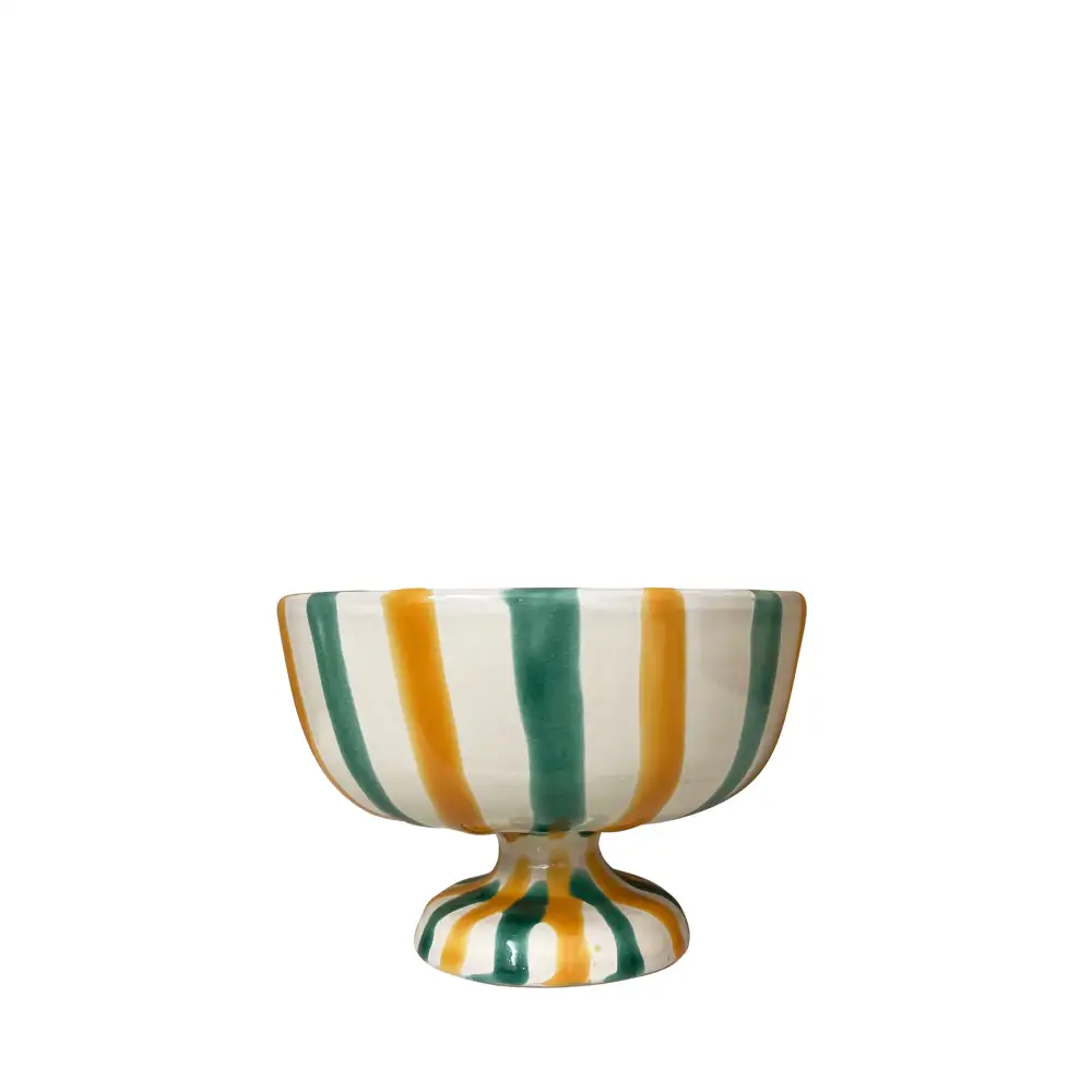 Striped Ceramic Dessert Cup For Granita