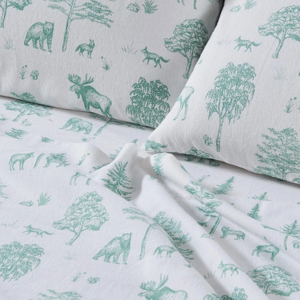 Cotton Flannel Sheet Bedding Set