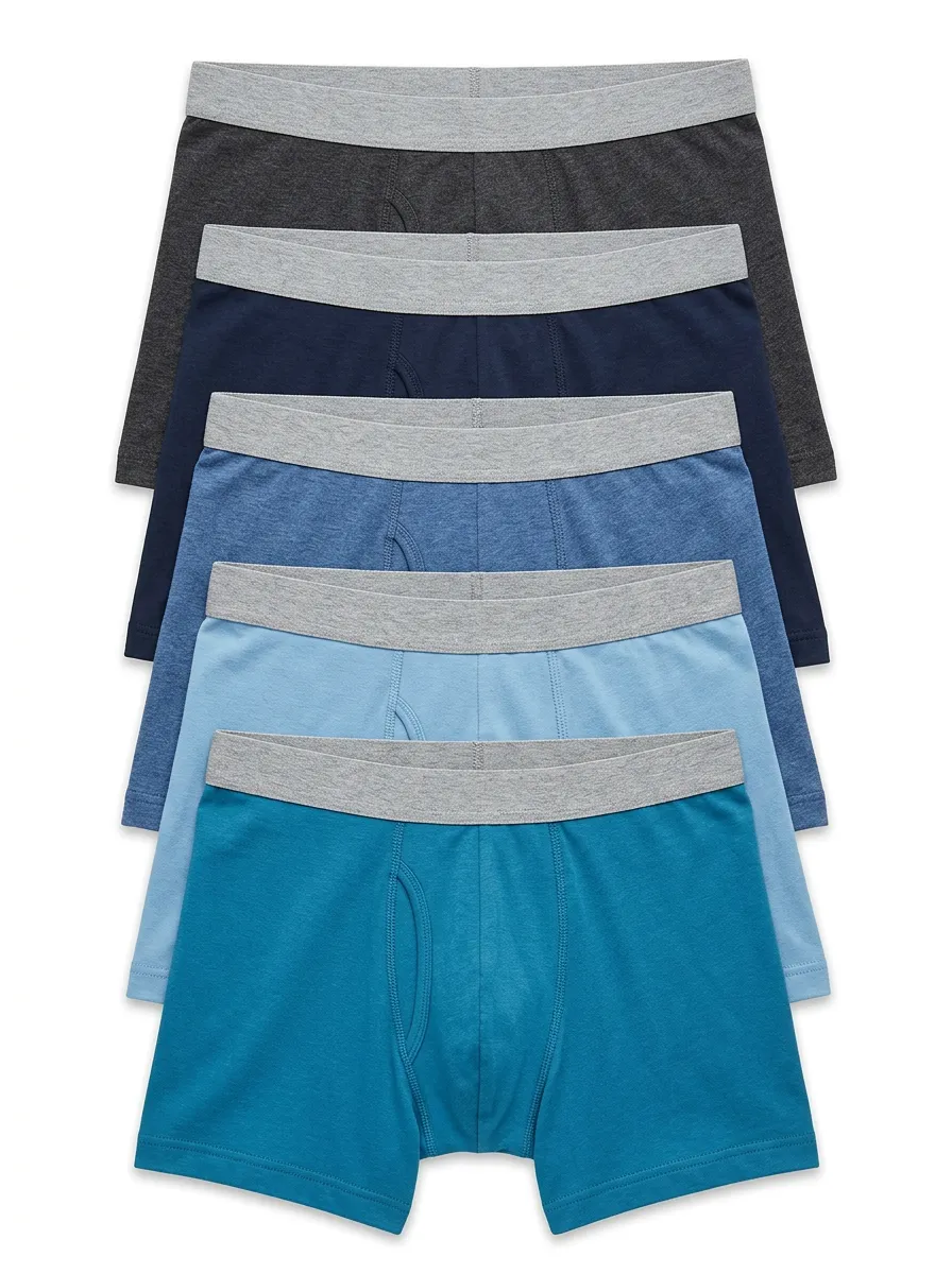 Men's Gradient Heathered Texture 6-Pack Boxer Briefs