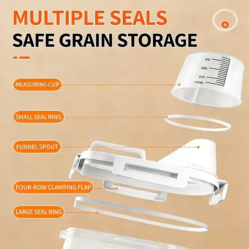 Measuring Cup Rice Bin