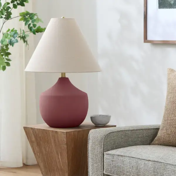 Refined Ceramic Linen Table Lamp