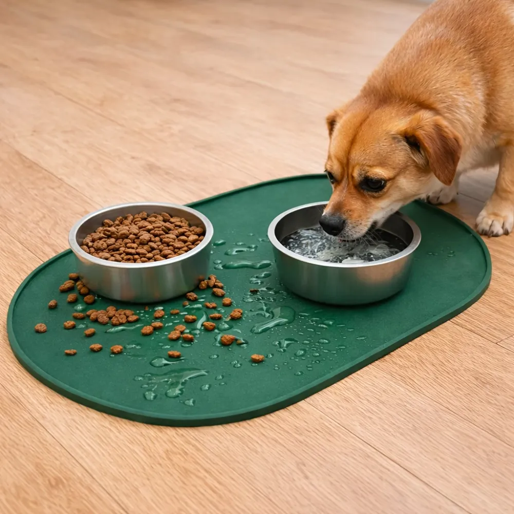 Oval Silicone Pet Food Mat