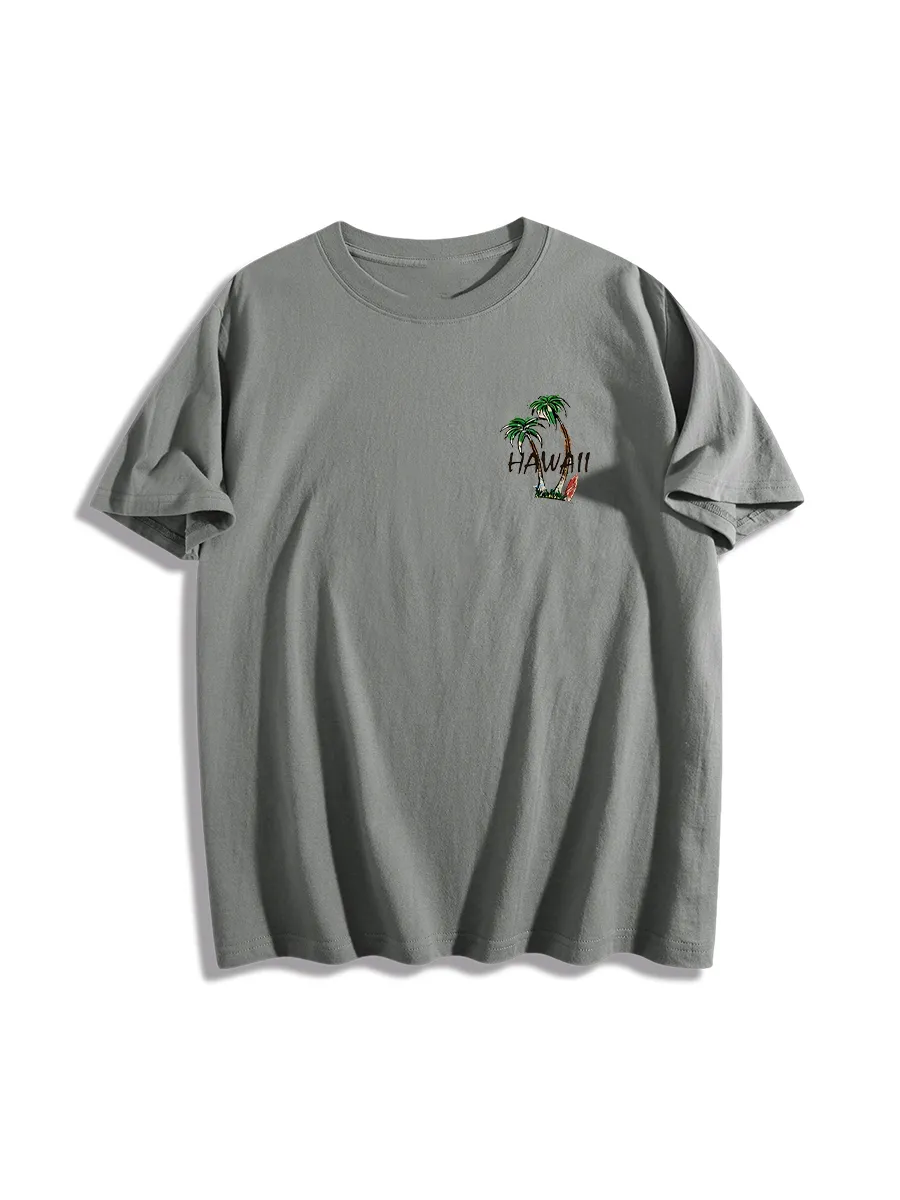 Hawaii Surf Scene Graphic T-Shirt