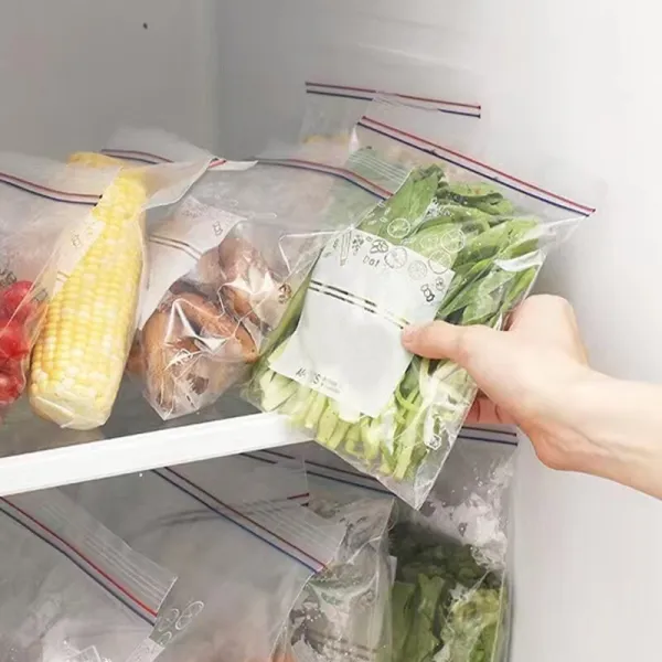 40 Pcs Food Preservation Bags Home Travel Transparent