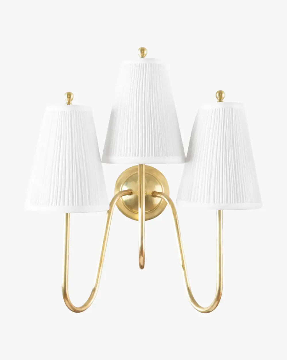 Pleated-Shade Traditional Wall Sconce