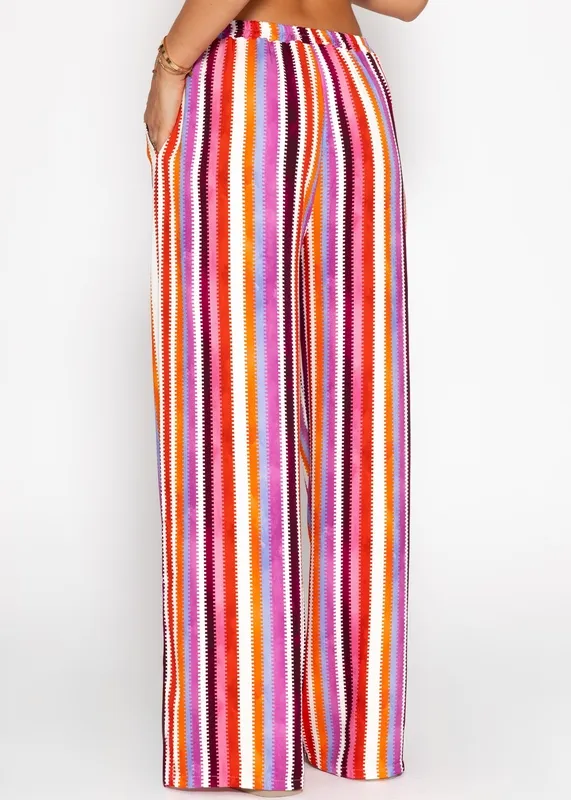 Pink Wide Leg Pants
