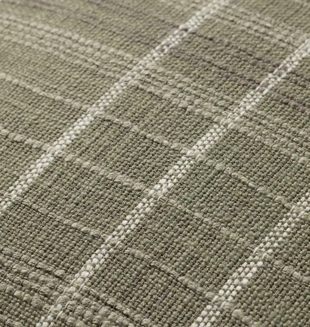 Olive Woven Pattern Sofa Throw Pillow
