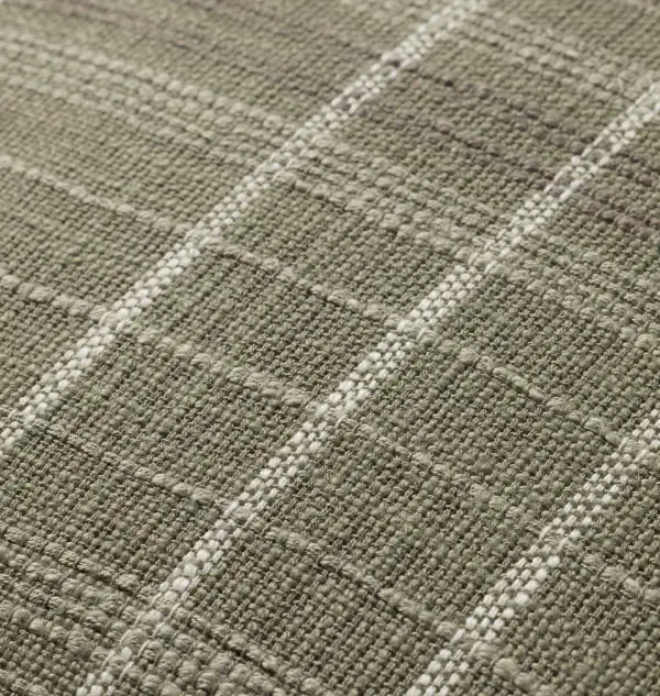 Olive Woven Pattern Sofa Throw Pillow