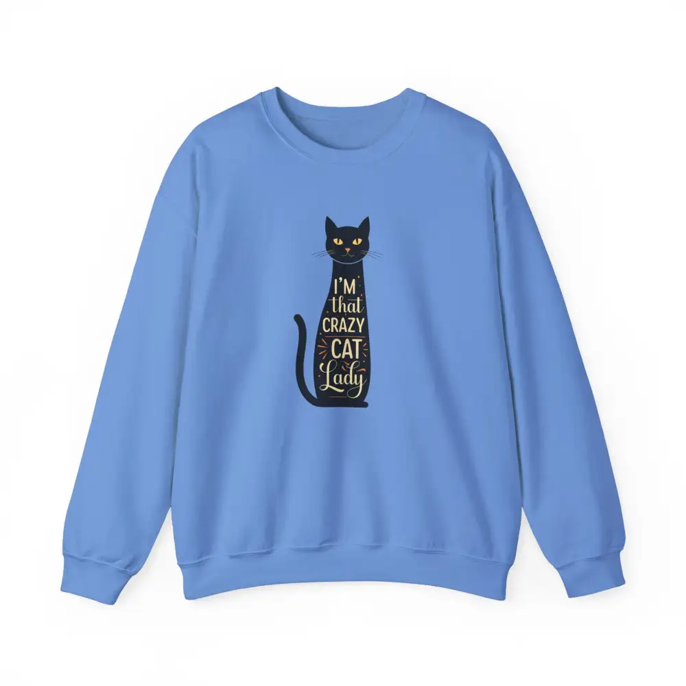 Cat Lady Graphic Crewneck Sweatshirt