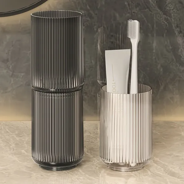Striped Mouthwash Cup