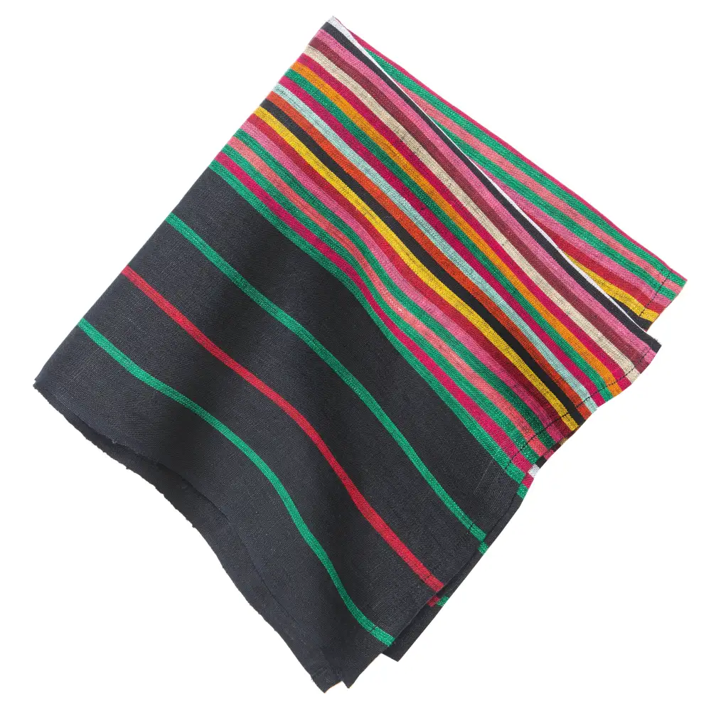 Refined Multi Stripe Linen Napkin Set