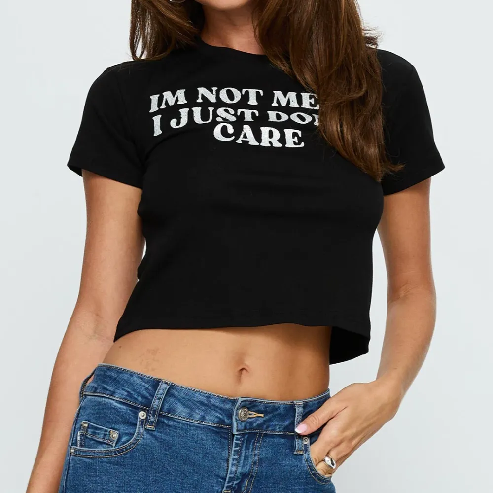 I'm Not Mean Classic Printed Top