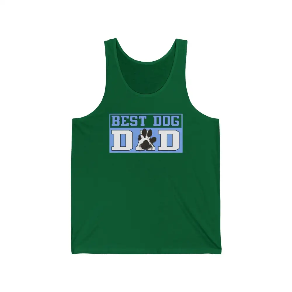 Dog Dad Paw Graphic Tank Top