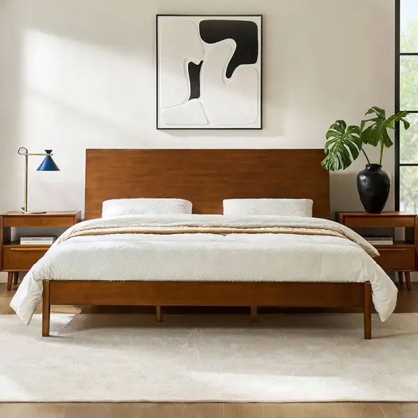 Storage Headboard Platform Bed