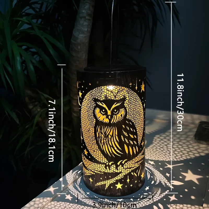 Owl Projection Lantern Light