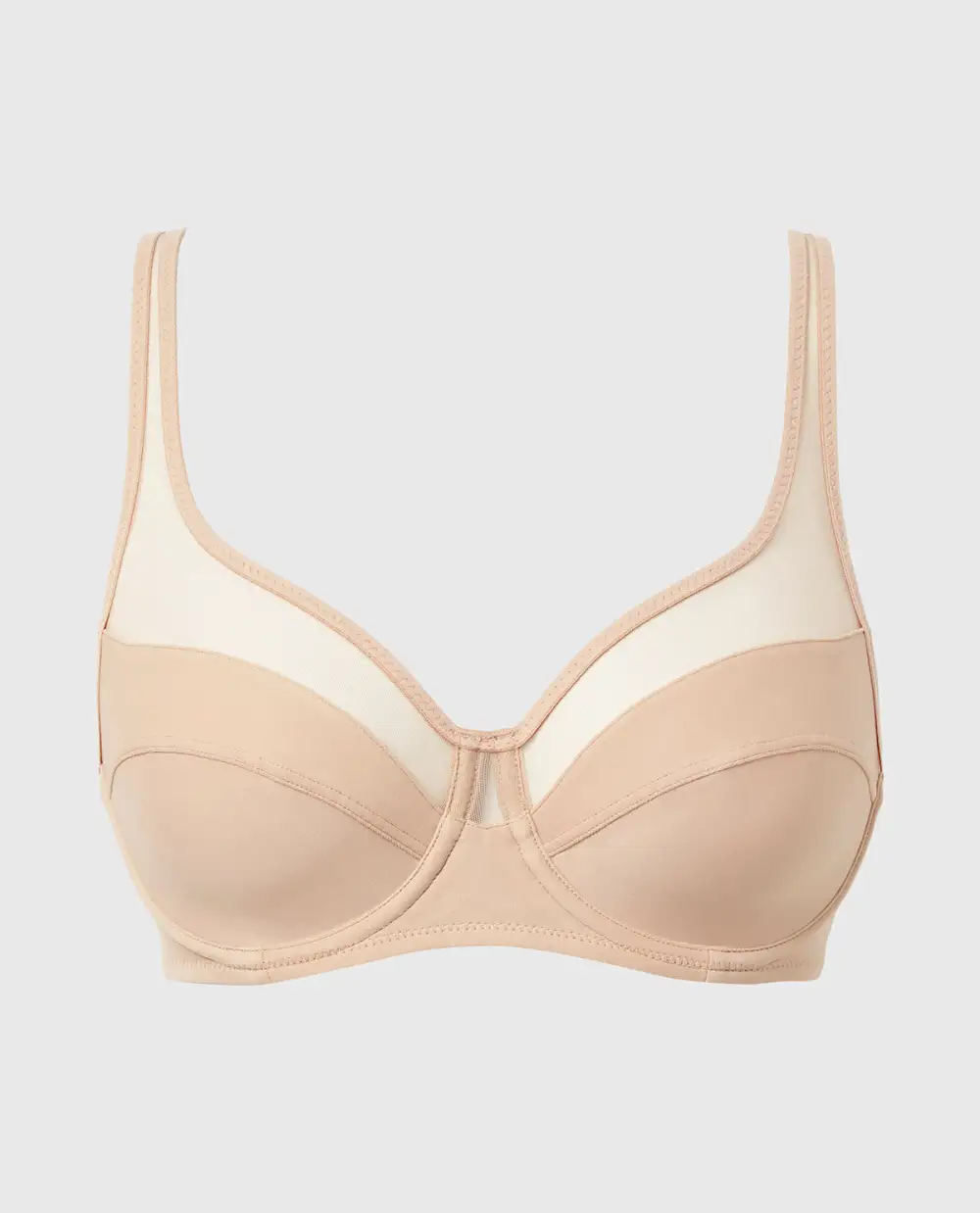 Streamlined Generous Full Coverage Underwire Push Up Bra