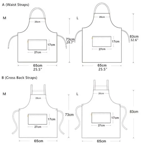 Polyester Cotton Kitchen Work Apron