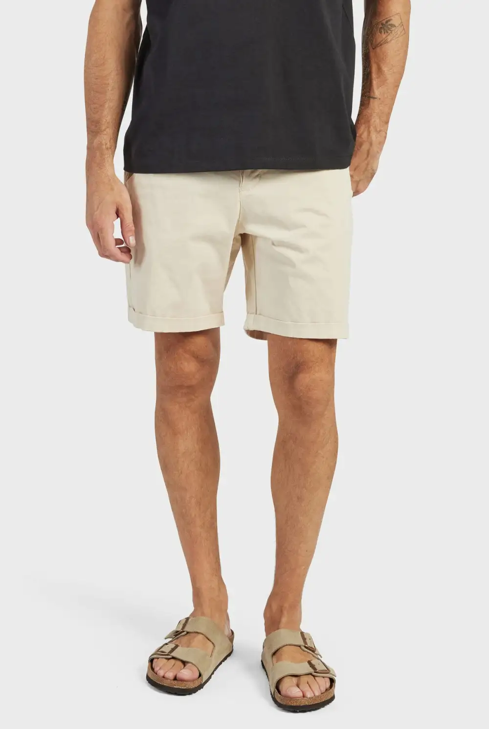 Slim Fit Stretch Cotton Chino Casual Shorts
