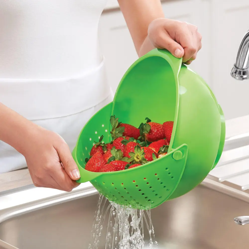 Rinse And Drain Colander Bowl