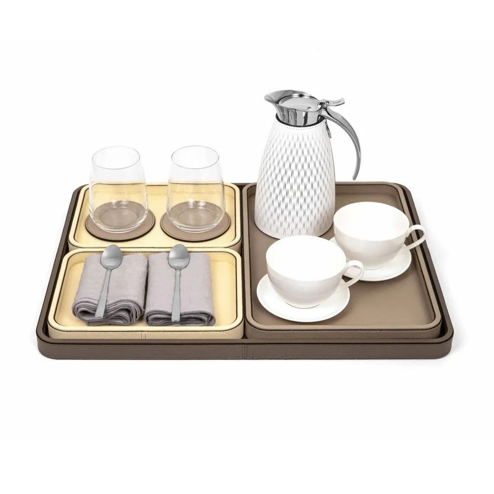 Hand-Stitched Leather Tray