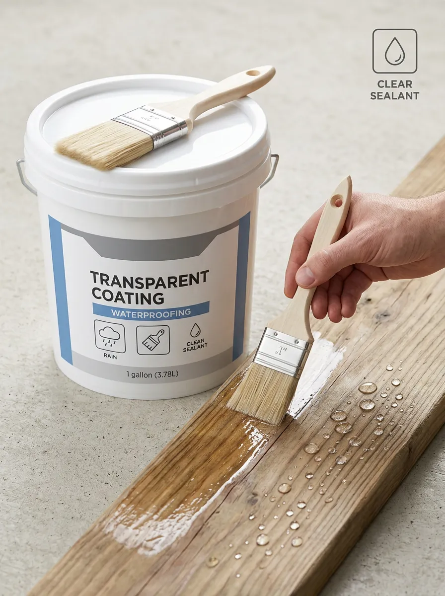 Clear Waterproof Coating for DIY Maintenance