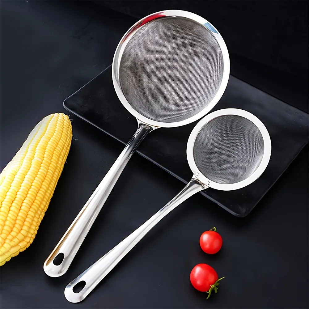 Stainless Steel Long-Handle Fine-Mesh Strainer