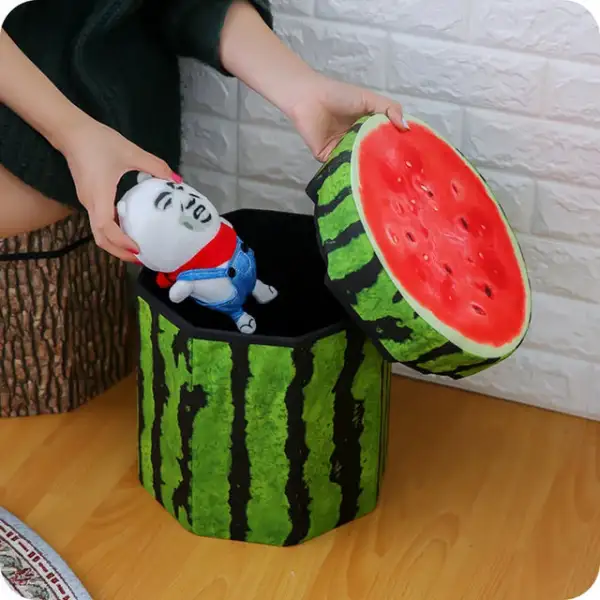 Folding Fruit Shape Stool + Storage