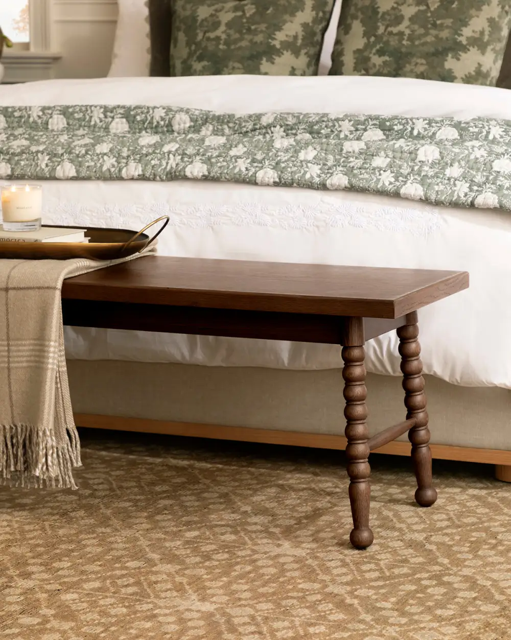Traditional Oak Bench