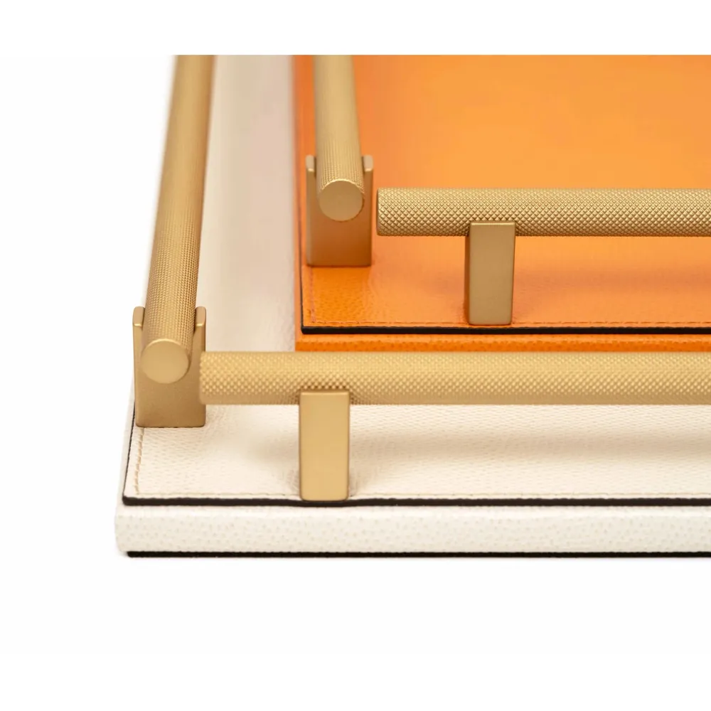 Square Leather Tray
