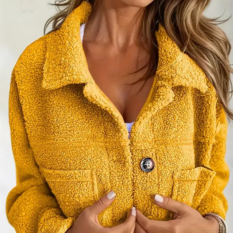 Plus Size Sherpa Style Jacket
