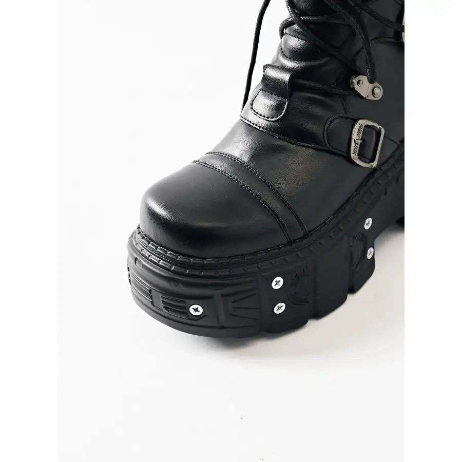 Relaxed Lace Up Platform Boots