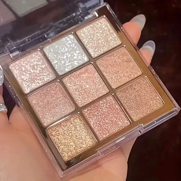 Glitter Pink-Brown Eyeshadow Palette