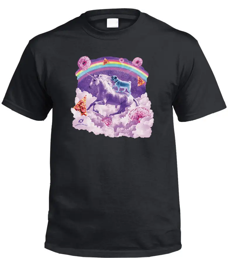 Pug Unicorn Graphic Cotton T-Shirt