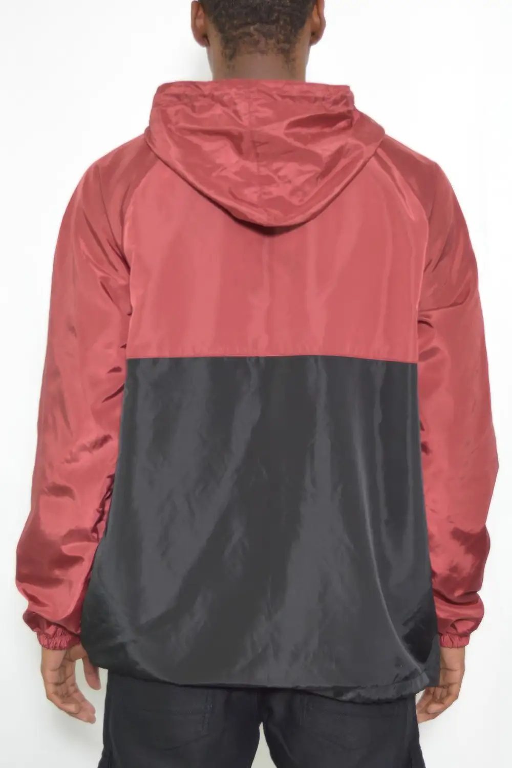 Classic Color Block Pullover Anorak Jacket